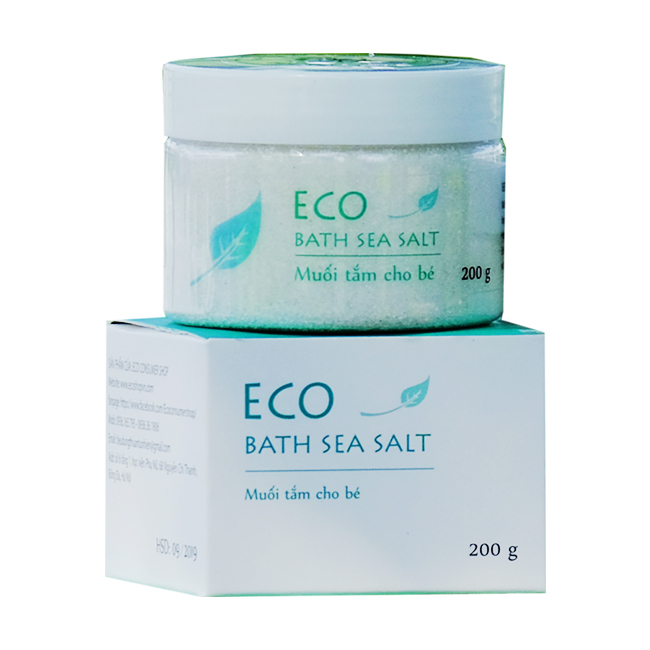 Muối Tắm Bé ECO 200g - Muối Tắm Bé Thảo Dược 100% Tự Nhiên