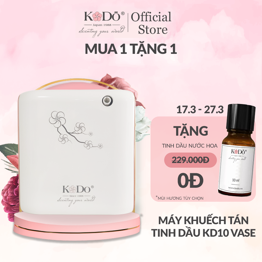 KODO 30 Lux - Máy Khuếch Tán Tinh Dầu Phòng 25M2 (Bình Dầu 100Ml), Không Dùng Nước, Điều Khiển Bằng App