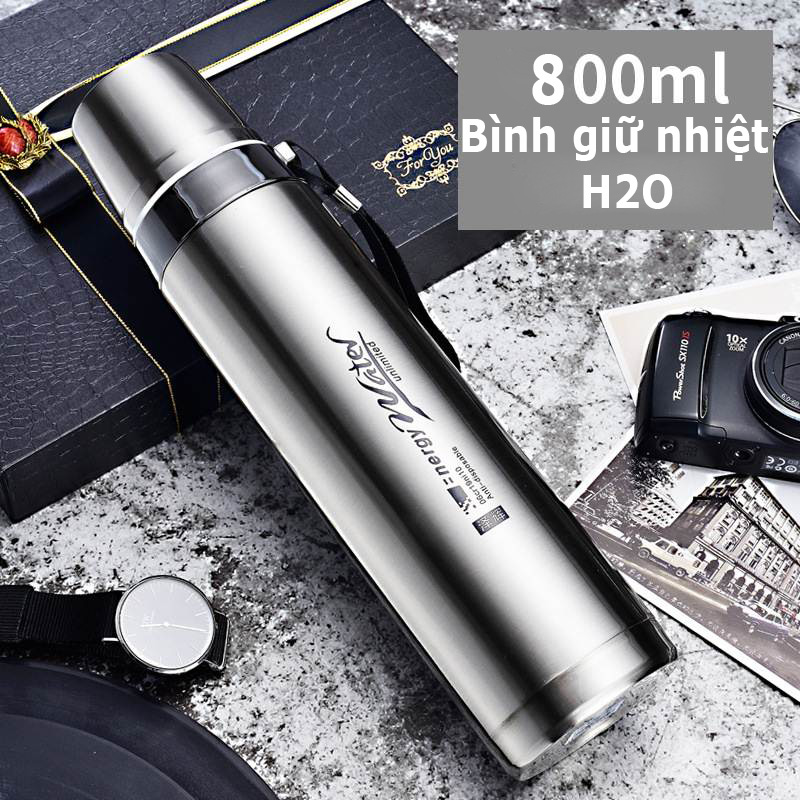 Bình Giữ Nhiệt H2O Vacuum Flask Inox Dung Tích 800ml
