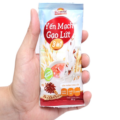 Yến Mạch Gạo Lứt Sunrise 3 In 1 Túi 270g