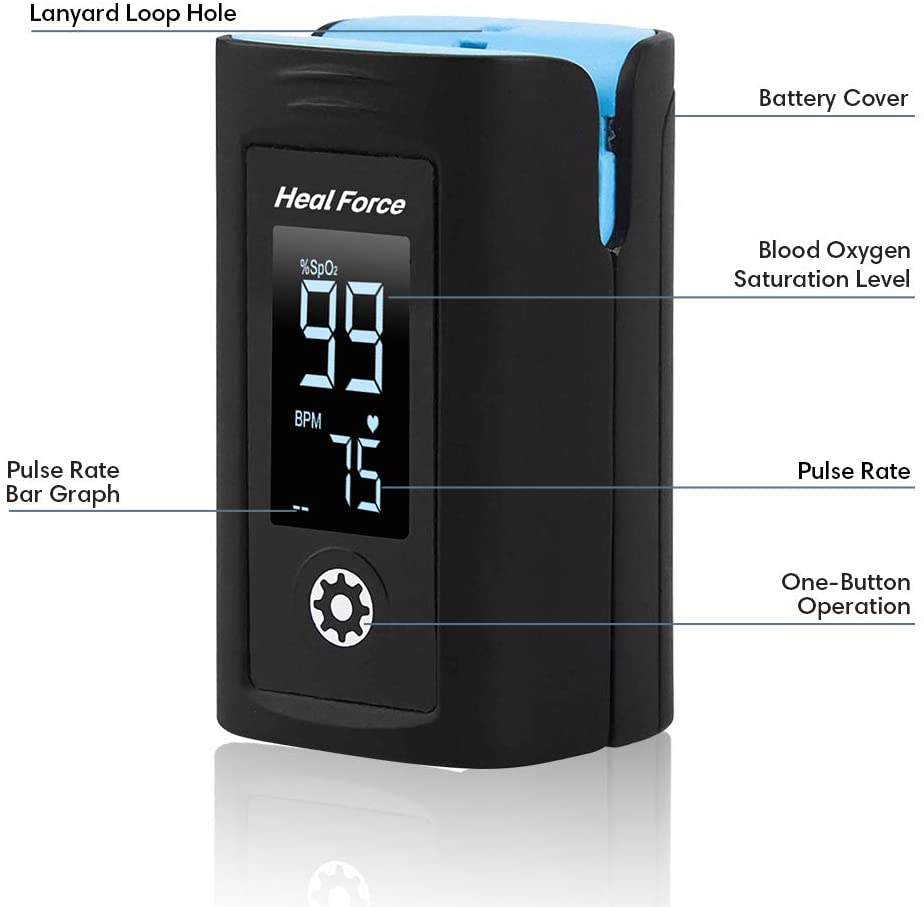 MÁY ĐO NỒNG ĐỘ OXY TRONG MÁU ĐẦU NGÓN TAY HealForce SpO2 Pulse Oximeter