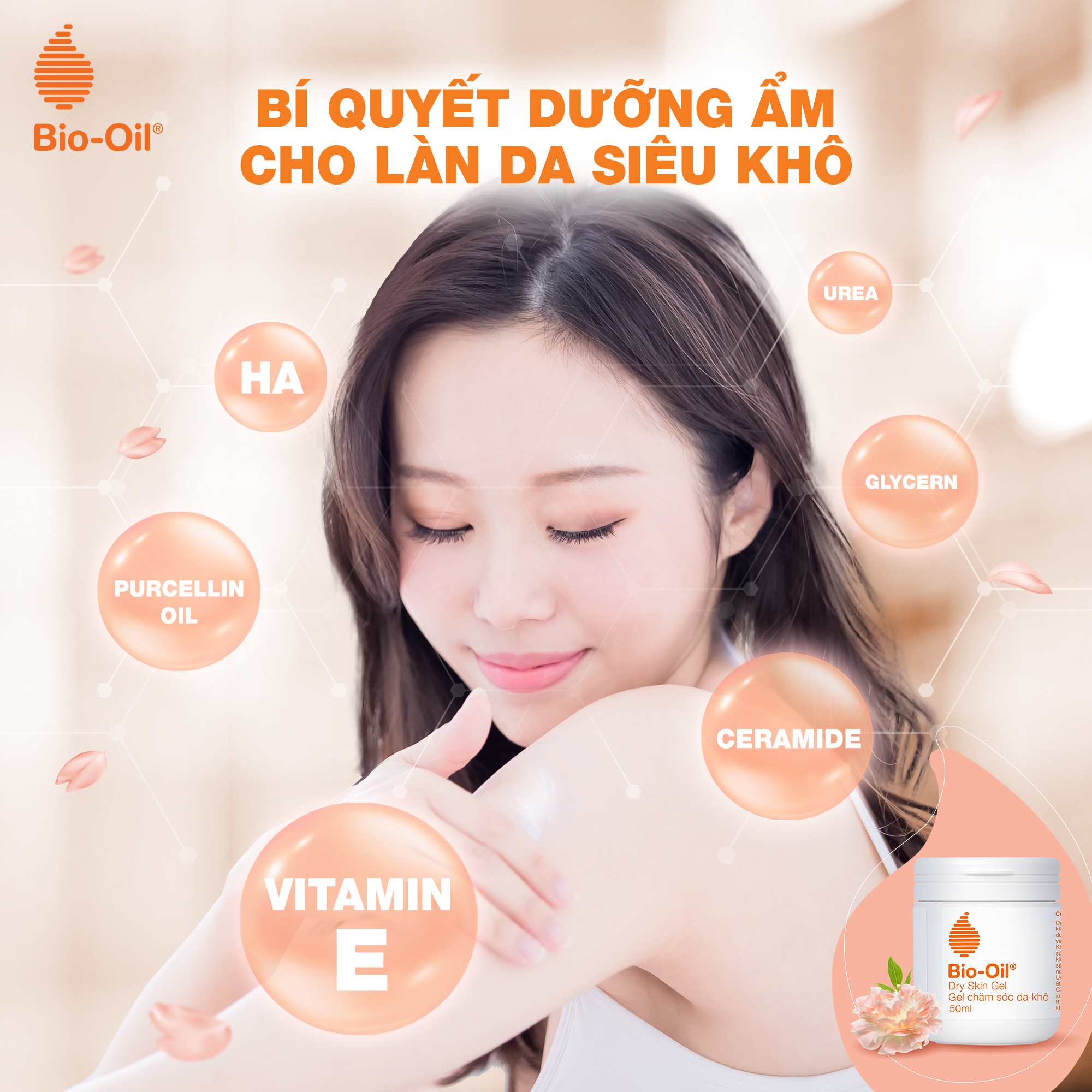 [CHÍNH HÃNG] - BIO-OIL DRY SKIN GEL 200ML (Hũ/200ml) - Gel Chăm Sóc Dưỡng Ẩm Chuyên Biệt Cho Da Khô