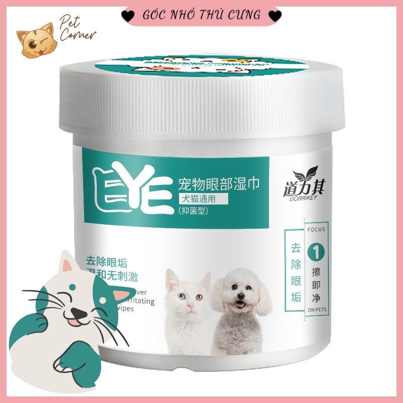 Khăn ướt lau mắt và tai cho thú cưng Dorrikey