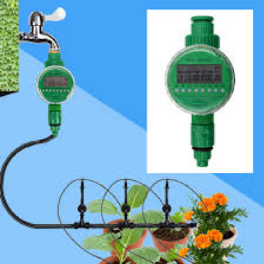 Hẹn giờ tưới - Đồng hồ hẹn giờ tưới cây tự động, chạy pin 1.5V 206502