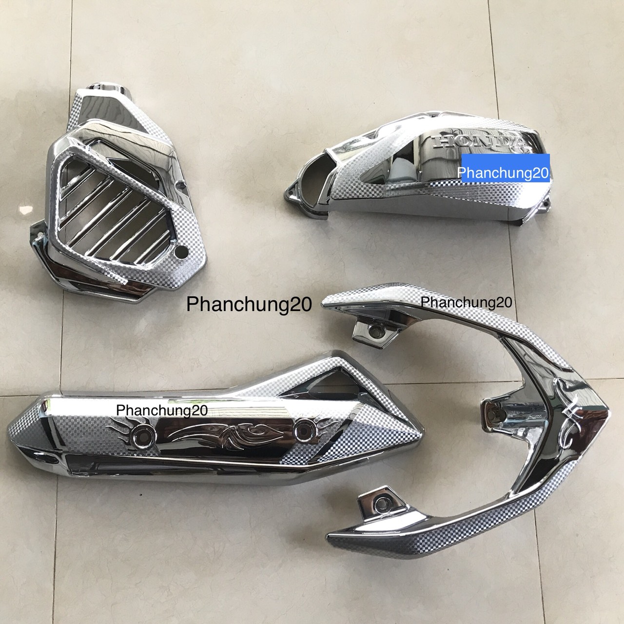 ỐP CHE PÔ DÙNG CHO XE AB 2013 2014 2015 CROM