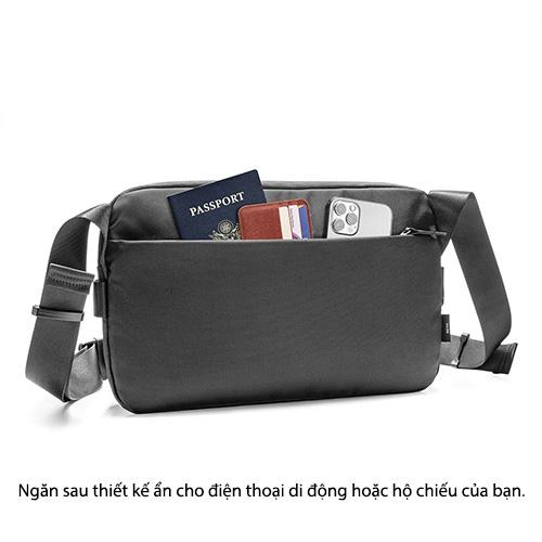 TÚI ĐEO CHÉO TOMTOC UR.BAN CODURA SLING BAG TRAVEL &amp; WORK 11-INCH chống nước với độ bền cao - HÀNG CHÍNH HÃNG