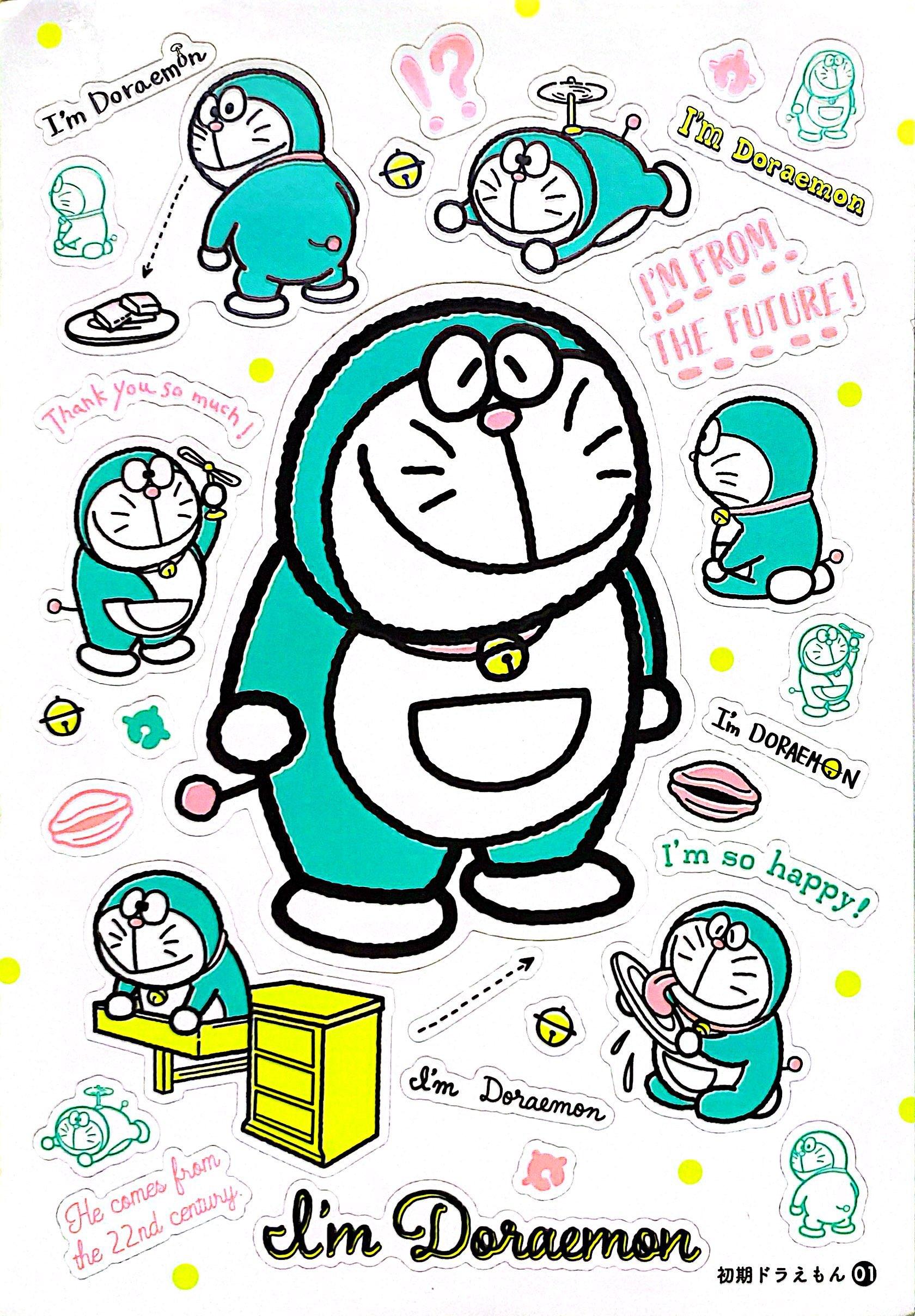 Sách ngoại văn: I'm Doraemon Sticker Collection (Japanese Edition)
