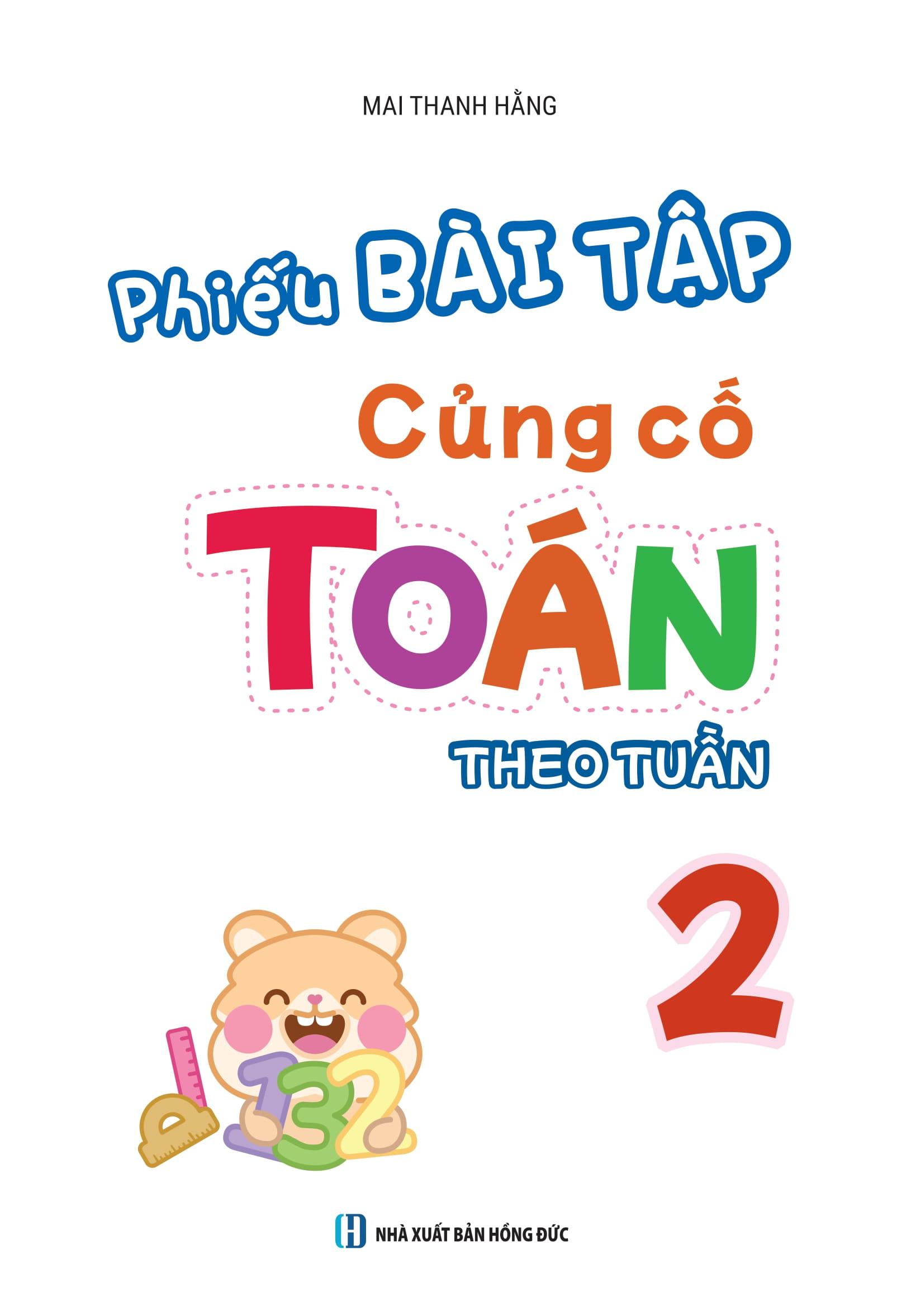 Sách - Phiếu Bài Tập Củng Cố Toán Theo Tuần 2