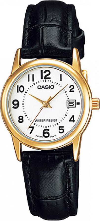 Đồng Hồ Nữ Dây Da Casio LTP-V002GL-7BUDF