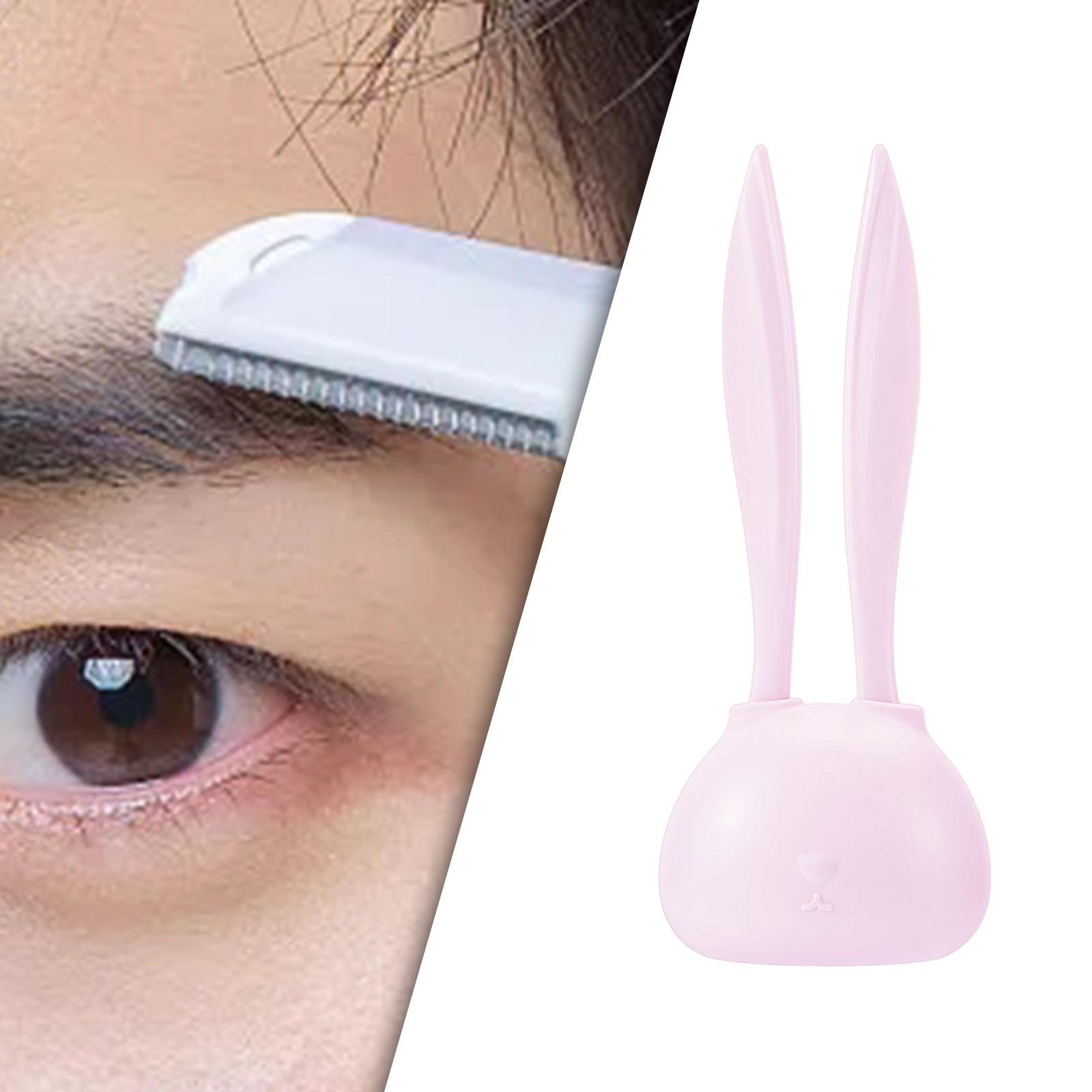 2Pcs Multipurpose Eyebrow Shaper Groomer Trimming Handheld Manual for Travel