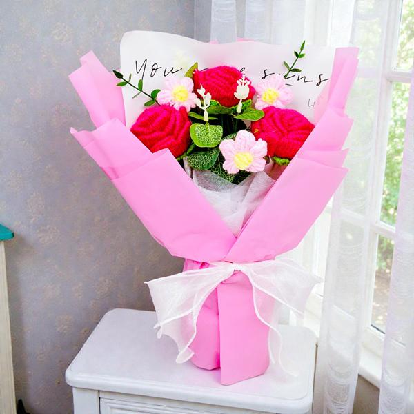 Hoa Len Valentine - MQ00153 - Màu Hồng Đậm