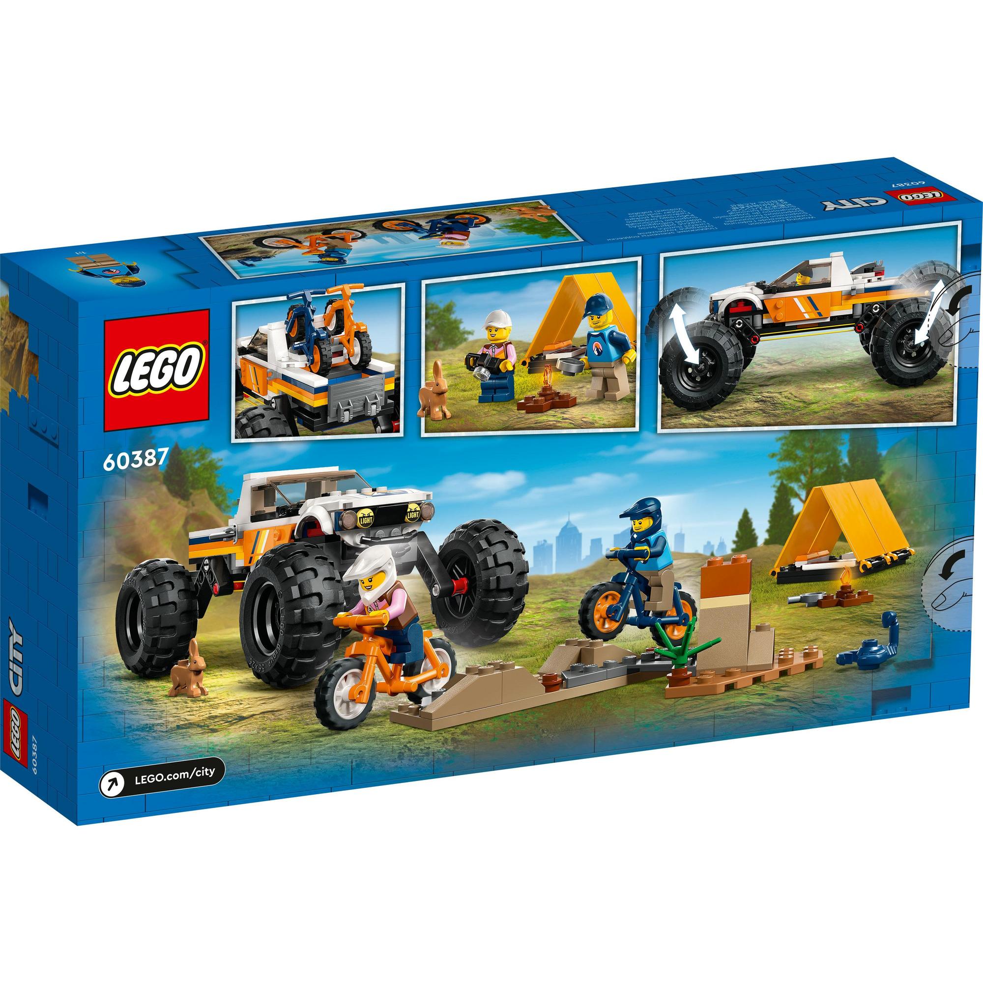 LEGO City 60387 Xe Thám Hiểm Địa Hình 4x4 (252 Chi Tiết)