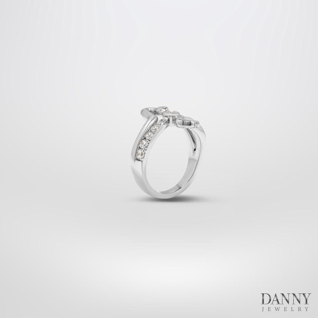 Nhẫn Nữ Danny Jewelry Bạc 925 Biểu Tượng Rắn Đính Đá CZ Xi Rhodium/Vàng Hồng/Vàng 18k N0097