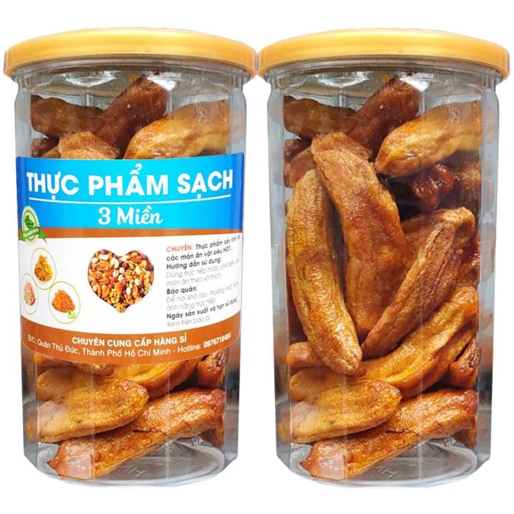 CHUỐI SẤY DẺO ĐÀ LẠT NGUYÊN TRÁI VỊ NGỌT TỰ NHIÊN - HŨ 500G