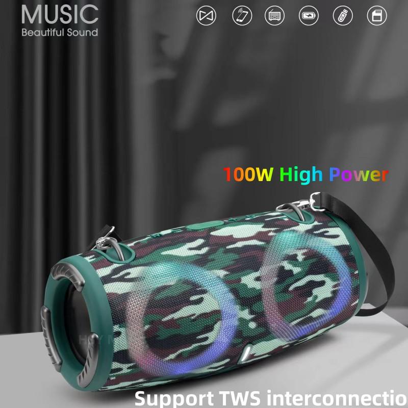 Loa bluetooth công suất cao 100W với màu RGB ánh sáng ngoài trời cưỡi ngựa di động màu loa không thấm nước: Xtreme3 Mini Green