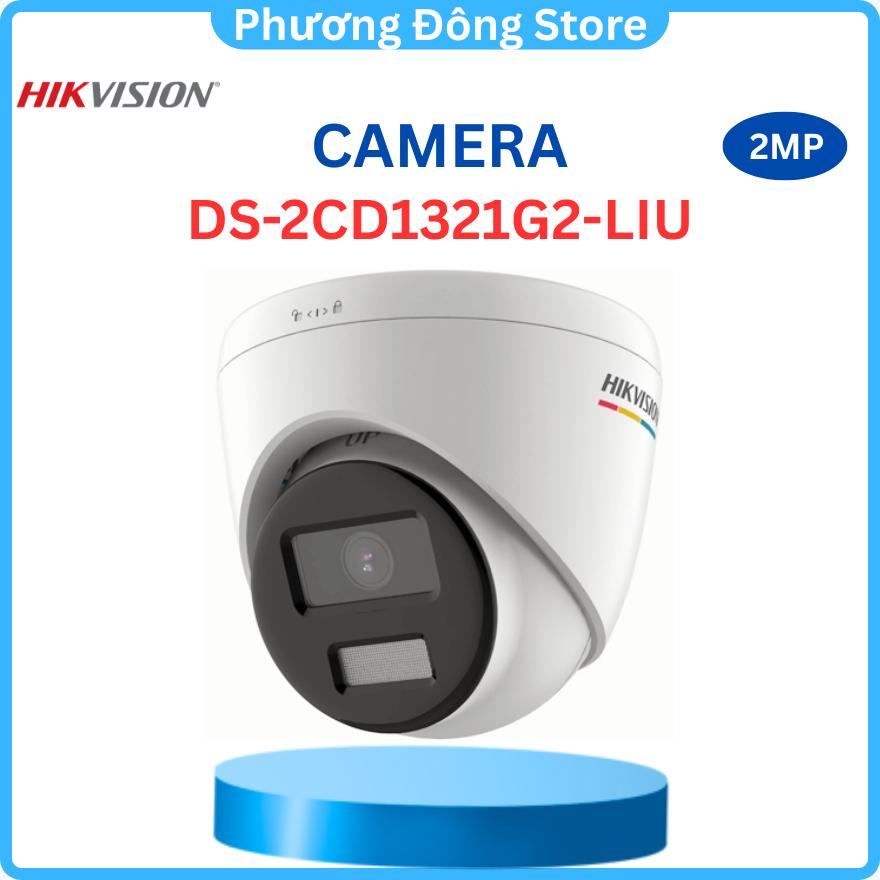 Camera IP HIKVISION bán cầu DS-2CD1321G2-LIU 2MP, Tích hợp Micro, Hồng ngoại lên đến 20m, phát hiện người và phương tiện ,.-Hàng chính hãng