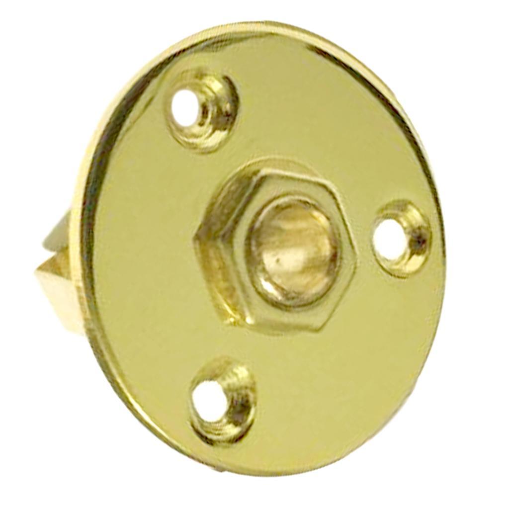 3 Pieces 6.35mm 1/4'' Guitar Round Output Jack Plate for Electric Guitar Bass