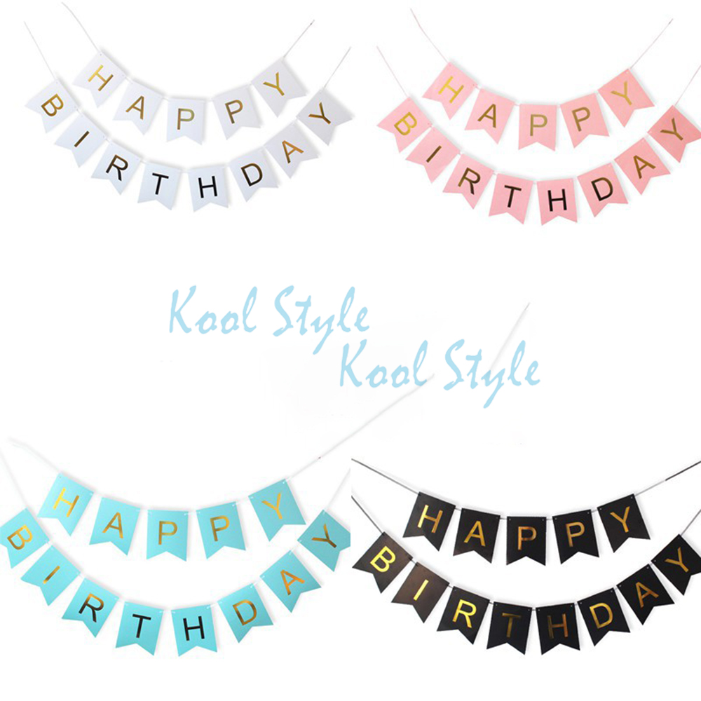 Dây chữ Happy Birthday đuôi cá - Kool Sytle