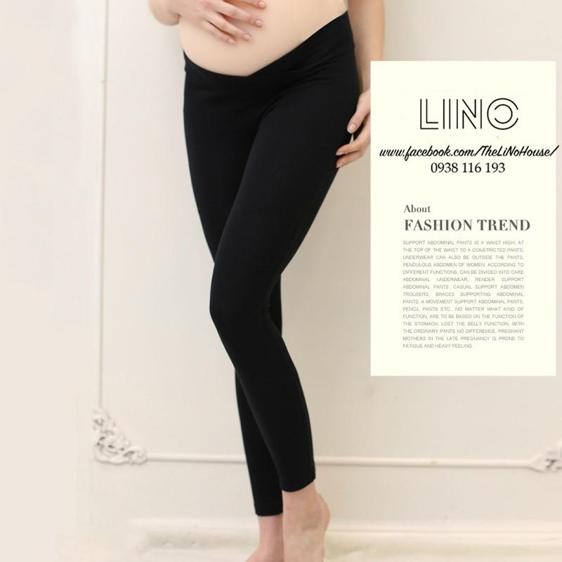 Quần legging bầu cạp chéo