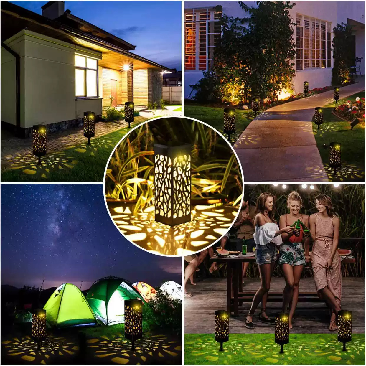 Đèn Trang Trí Năng Lượng Mặt Trời Cắm Đất, Lối Đi, Trang Trí Quán Xá - DA3032