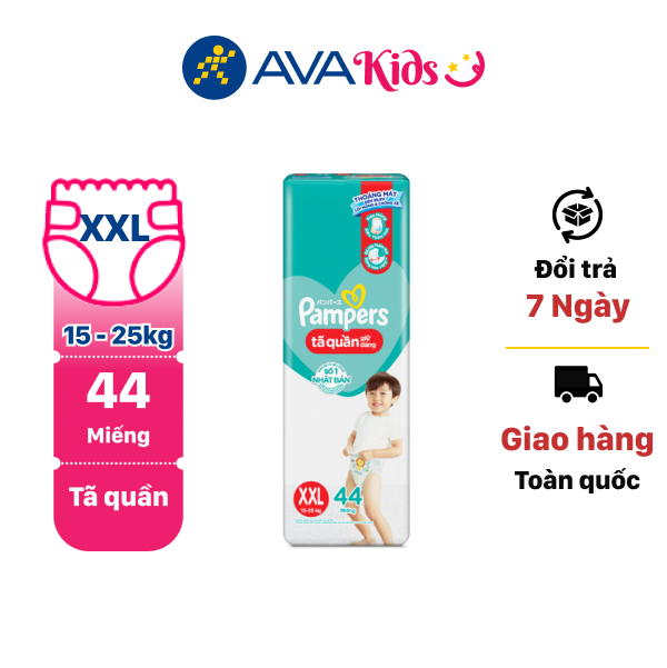 Tã quần Pampers Jumbo size XXL 44 miếng (cho bé 15 - 25kg)