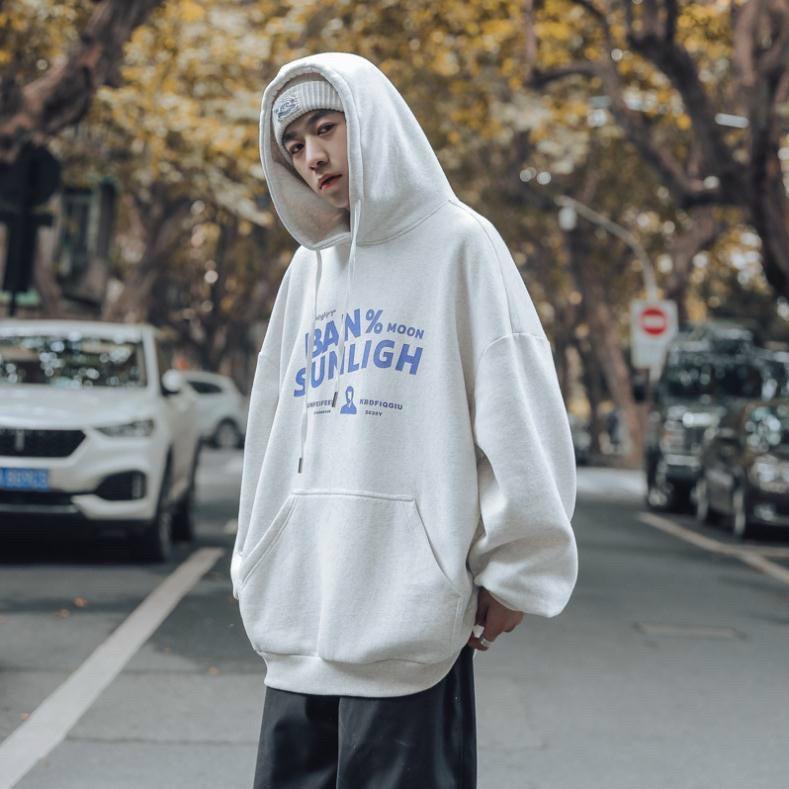 Áo hoodie form rộng Unisex nỉ ngoại BAN%