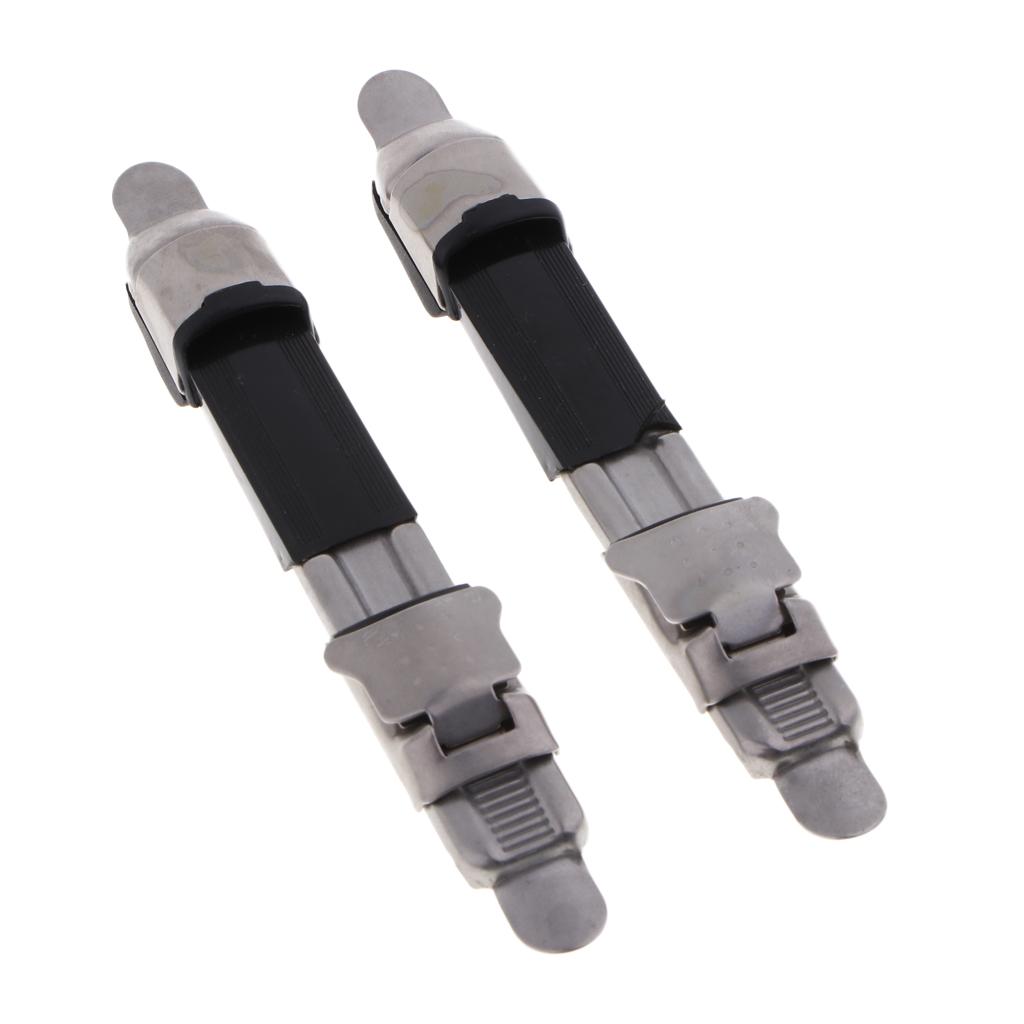 2pcs Metal Fishing Reel Seat Fishing Rod Clip Pole Fitted Deck DIY