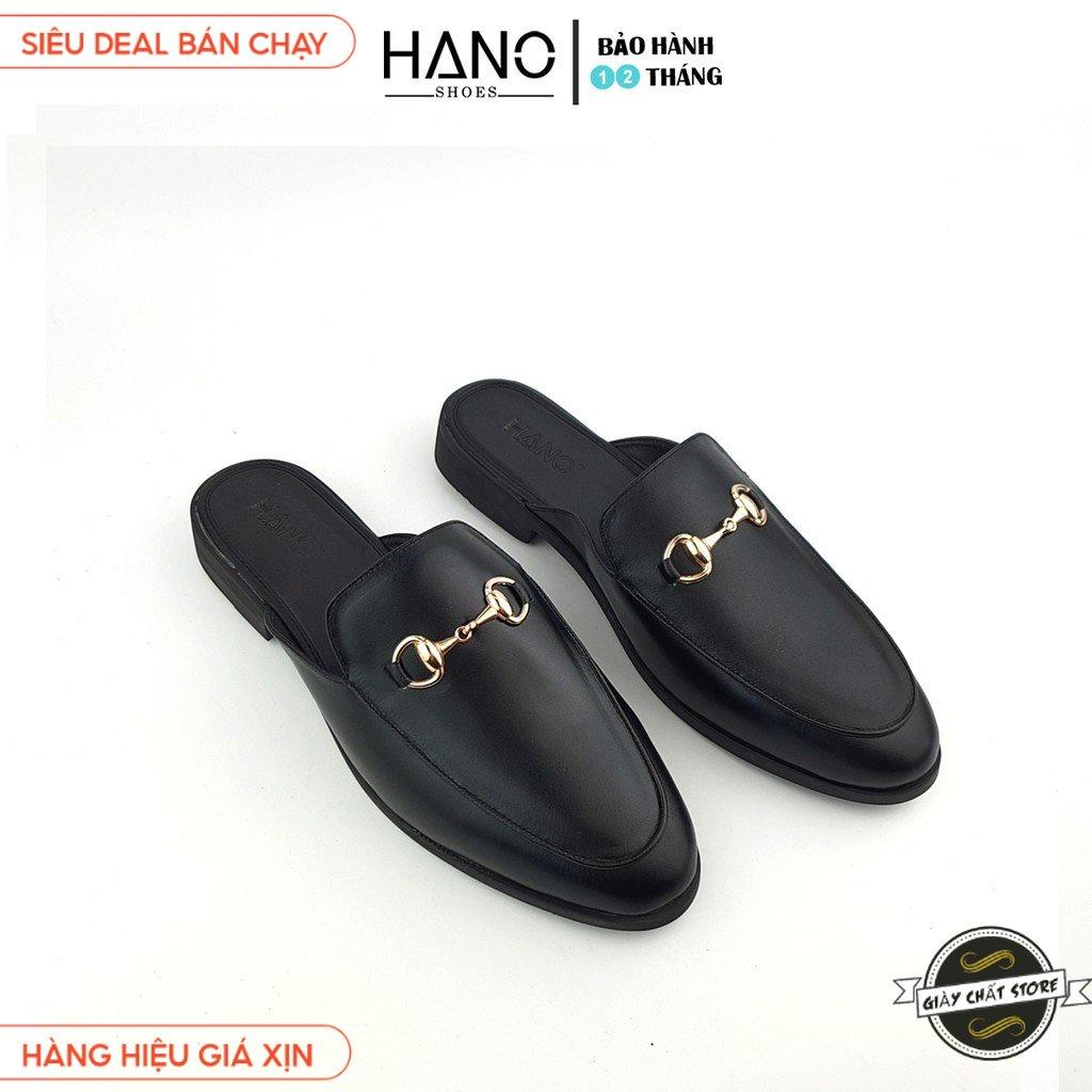 HANO - Giày Sục Nam Da Pu Khóa Thanh Lịch Trẻ Trung Chuẩn Xịn Êm chân S1182 B2