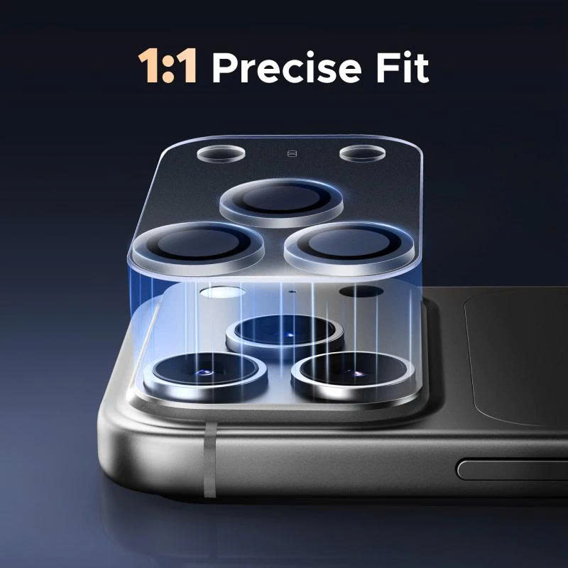 Kính Bảo Vệ Cụm Camera Full Lens Glass Cho iPhone 17 Pro Max – Trong Suốt HD, Chống Trầy Xước Toàn Diện.Hàng Nhập Khẩu