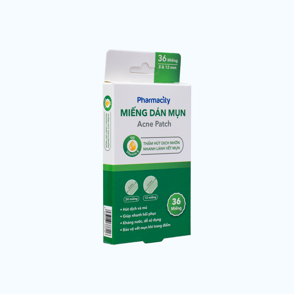 Miếng dán mụn Pharmacity hộp 36 miếng