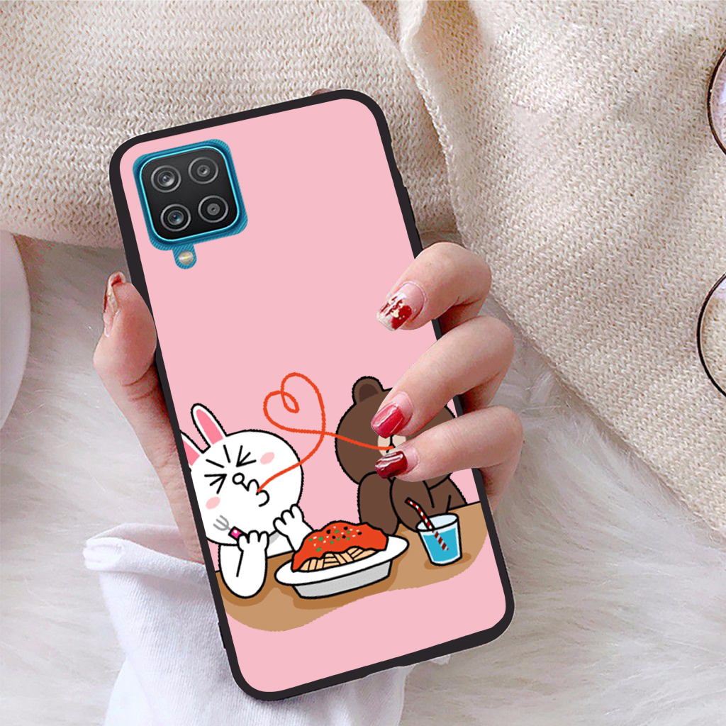 Ốp lưng dành cho Samsung Galaxy A12 viền dẻo TPU Bộ Sưu Tập Phong Cách Trẻ Trung - Tặng giá đỡ điện thoại in logo iCase - Hàng chính hãng