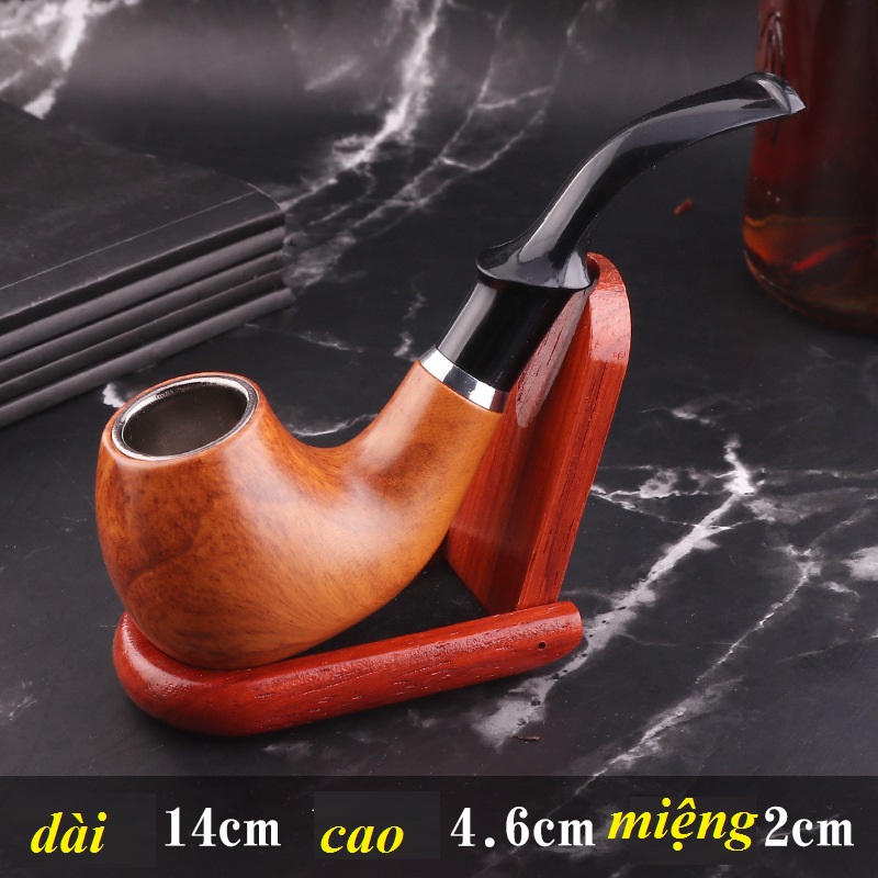 Tẩu thuốc nhựa dẻo vân gỗ cao cấp - MÃ SNT4022
