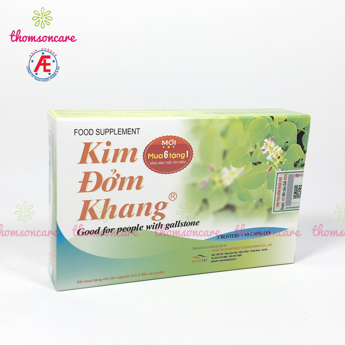 Kim đởm khang - Có tem tích điểm chính hãng - Hỗ trợ giảm sỏi gan, mật, từ Kim tiền thảo, diệp hạ châu