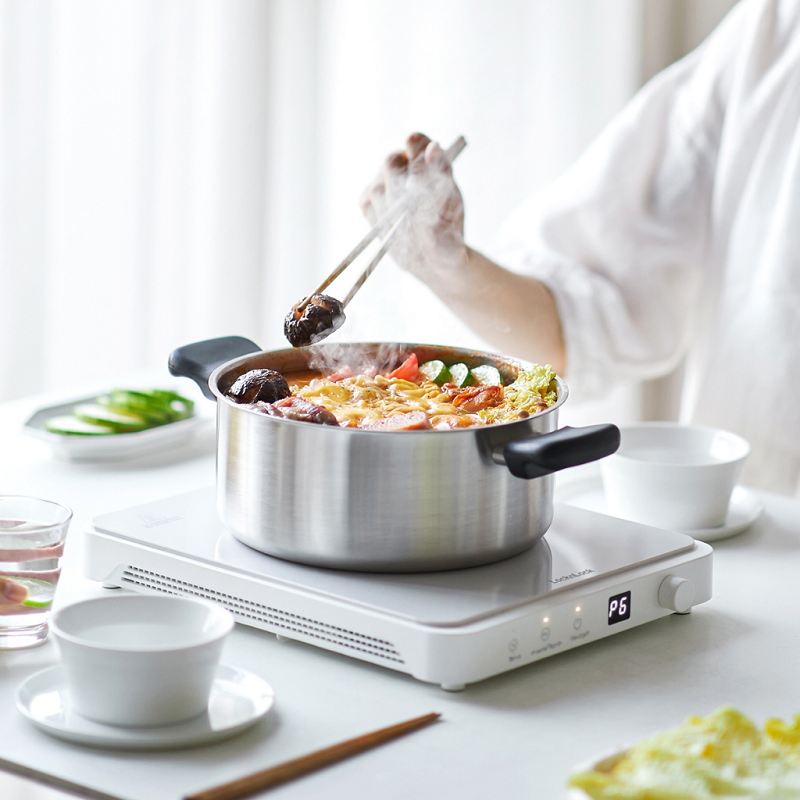 Bếp điện từ Locknlock Slim induction cooker EJI146WHT (1850W) - Hàng chính hãng