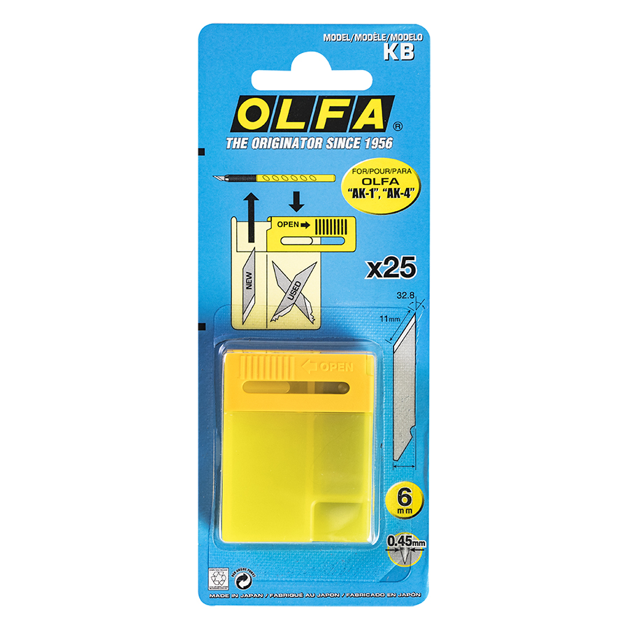 Lưỡi Dao Trổ Olfa KB (25 Lưỡi / Hộp)