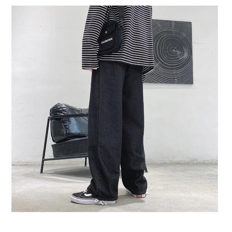 Quần Jean Baggy nam xanh sáng nhạt ống xuông rộng SR01 style hàn quốc 2021