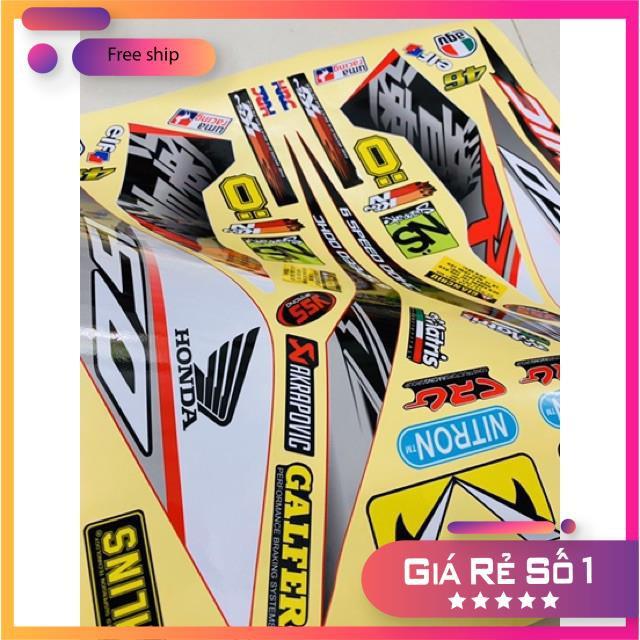 Tem rời dành cho Sonic 150 decal đế vàng cao cấp
