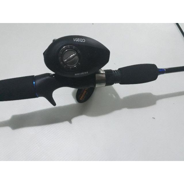 Cần câu 2 khúc máy ngang kèm phụ kiện câu lure