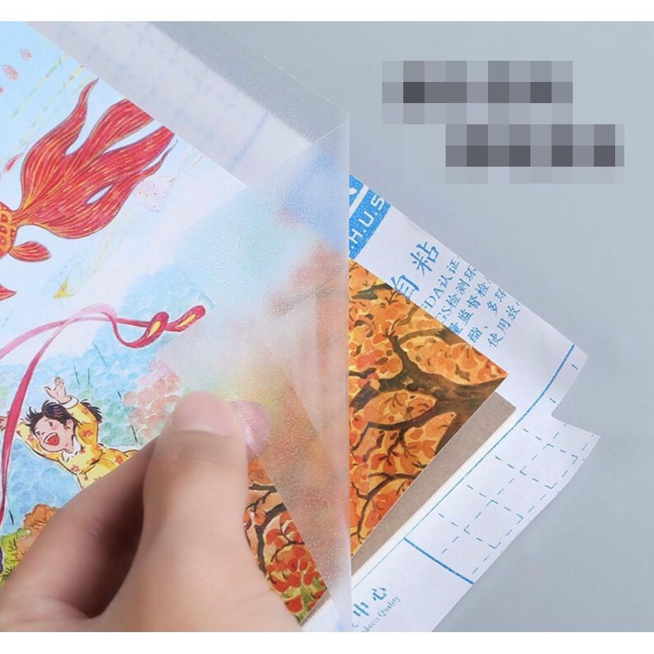 Set 10 tập decal bọc sách, vở nhiều kích thước