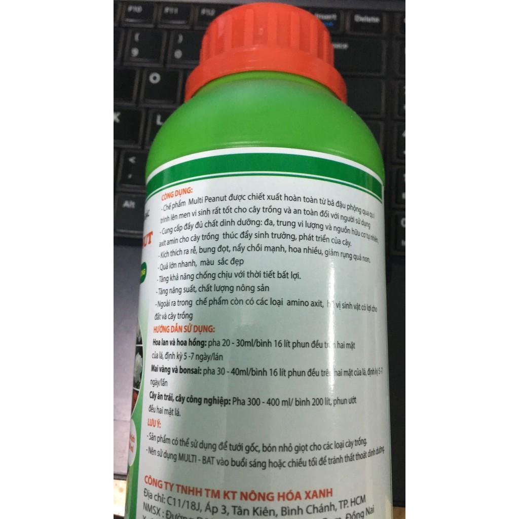 Chế phẩm bánh dầu đậm đặc chăm sóc cây trồng MULTI PEANUT lọ 500ml