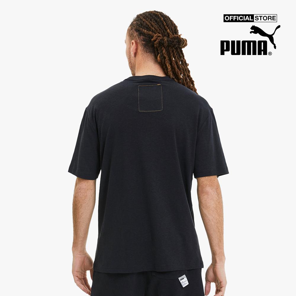 PUMA - Áo thun thể thao nam cổ tròn tay ngắn Hemp 596620-01