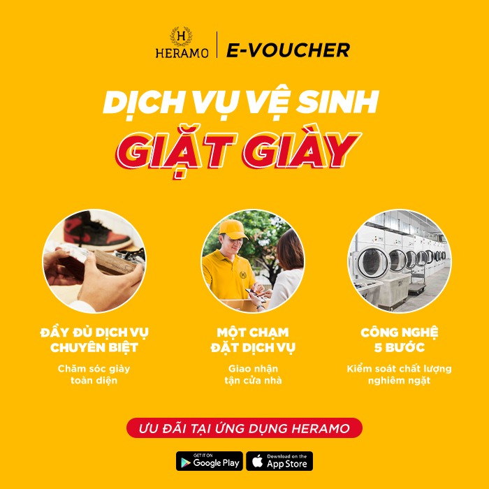 Giảm 50% Dịch vụ Vệ Sinh Giặt Sneaker, Giày Thể Thao - giao nhận tận nơi tại ứng dụng HERAMO