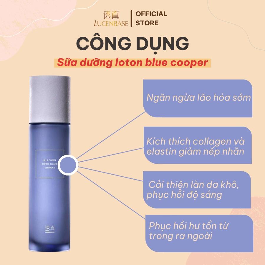 Sữa dưỡng lotion blue copper peptide LUCENBASE cấp ẩm,  giảm viêm đỏ 100ml