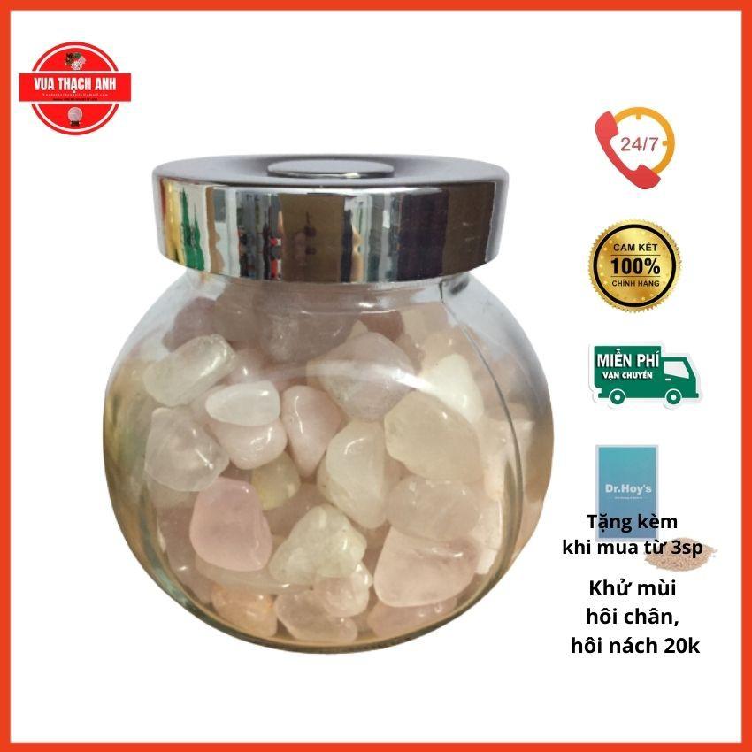Lọ đá hồng phong thủy loại to 600g
