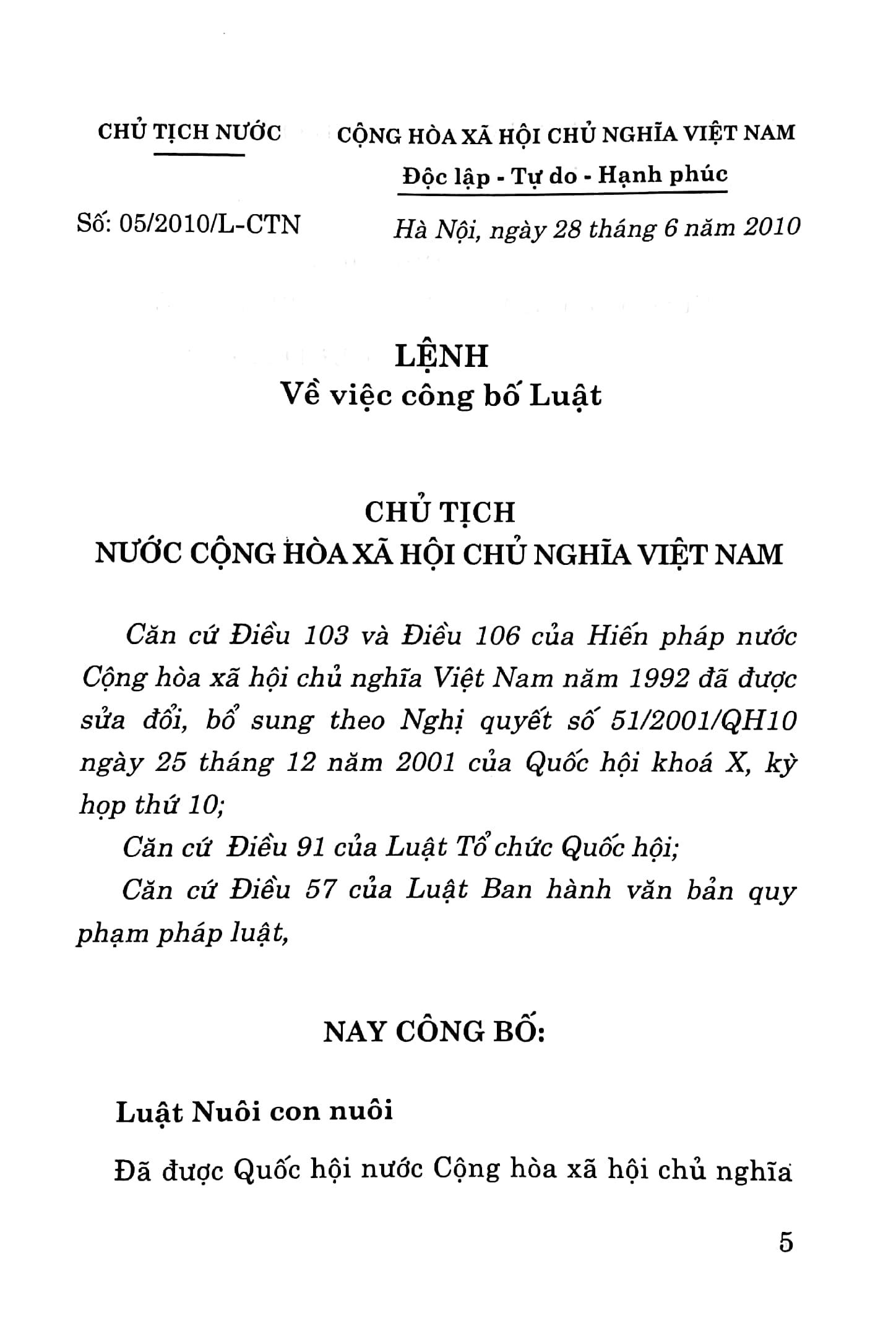 Luật Nuôi Con Nuôi (Hiện Hành)