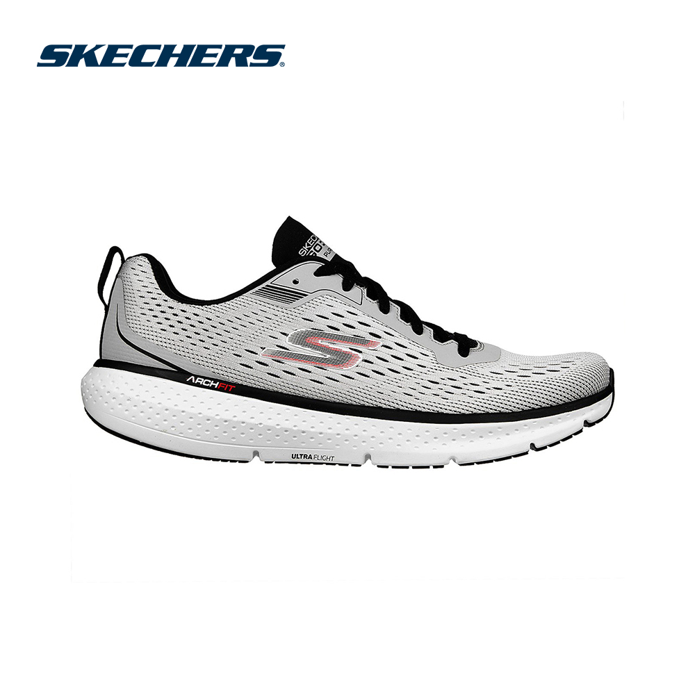 Skechers Nam Giày Thể Thao Chạy Bộ Tập Gym, Thường Ngày, Đi Học, Đi Làm GOrun Pure 3 Running HYPER ARC, Arch Fit, Goodyear Rubber, Ultra Flight Foam - 246034-WBK