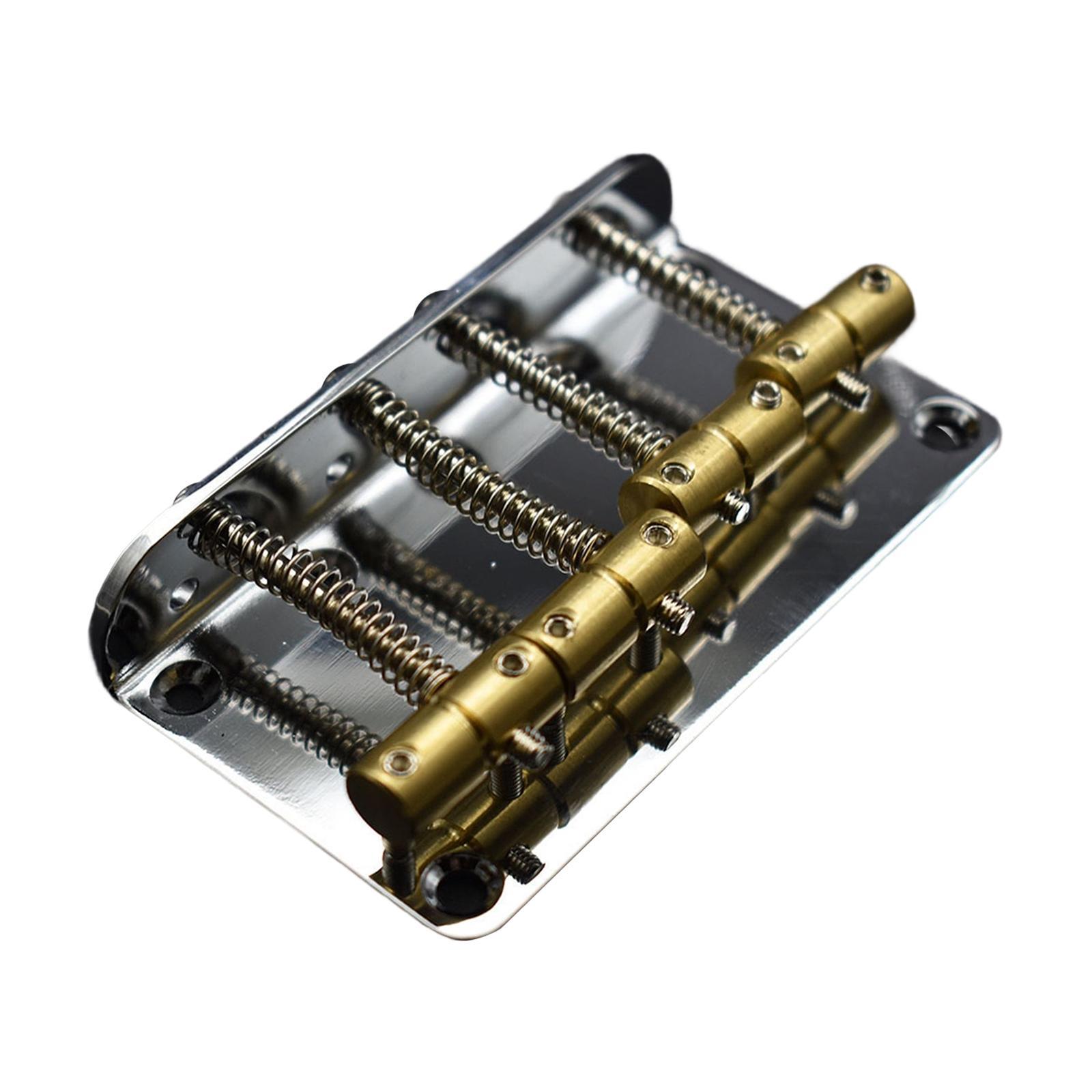 Black Professional 4 String Bass Bridge for Electric Bass Guitar