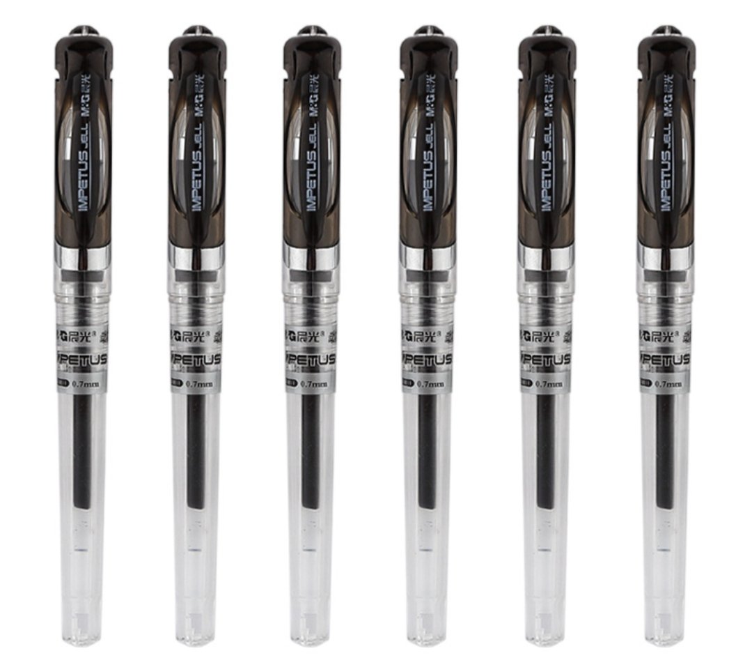 Bút Gel luyện viết tiếng Trung Nhật Hàn, tập viết chữ Hán, viết Thư Pháp chuyên dụng – Đen,Bút 0.7mm có ruột