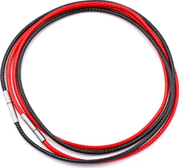 Combo 2 sợi dây vòng cổ cao su - đen + đỏ DCSEO1