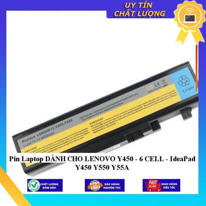 Pin Laptop dùng cho LENOVO Y450 IdeaPad Y450 Y550 Y55A - Hàng Nhập Khẩu  MIBAT633